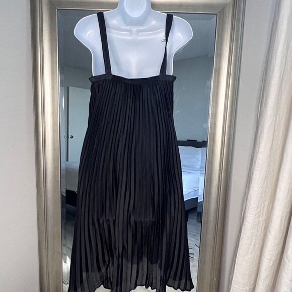 G-Star RAW GS Plisse Sleeveless Dress Color Black Size S - Picture 6 of 11